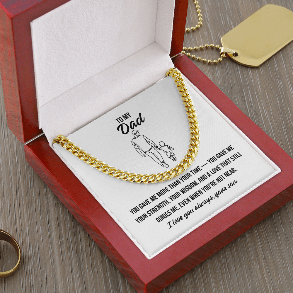 Birthday gift for father from son with powerful tribute message