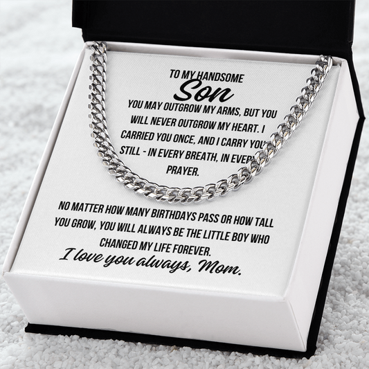 Cuban Link Chain gift for son from mom