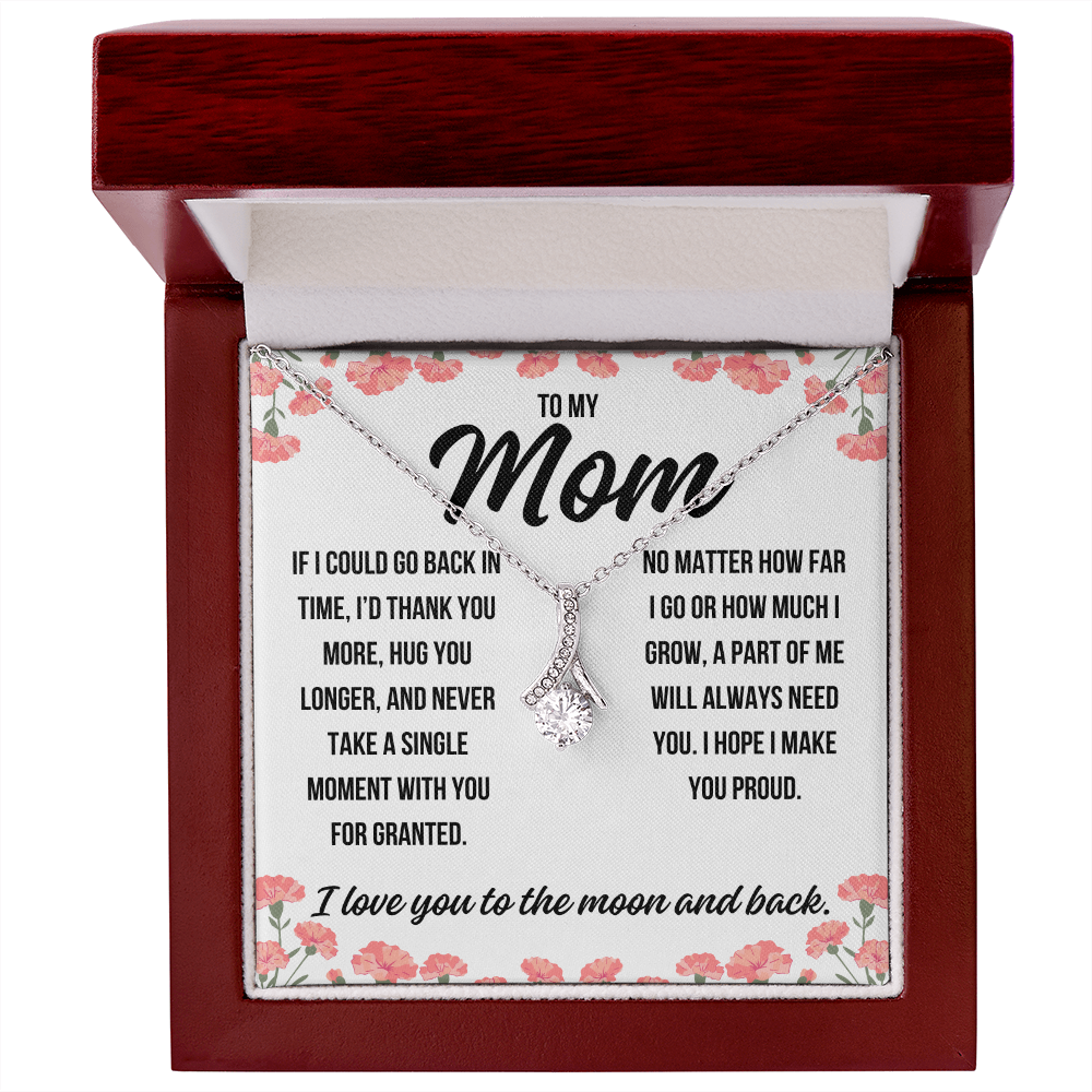 Elegant necklace for Mother’s Day with message card