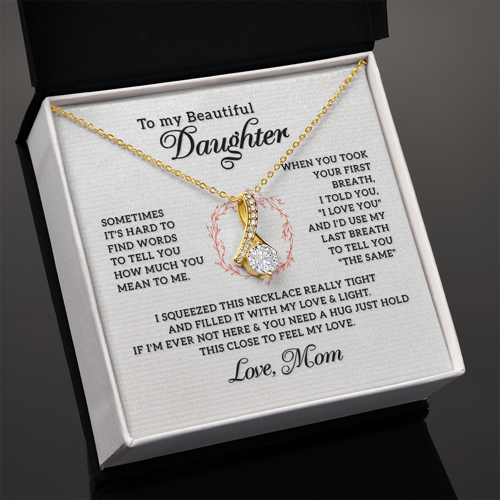 Emotional tribute necklace for mother