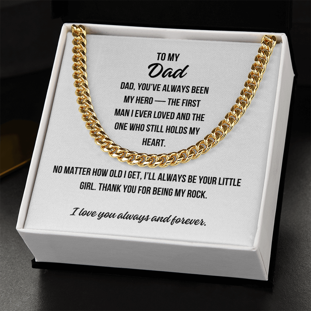 Father’s Day necklace gift for dad from daughter – meaningful keepsake