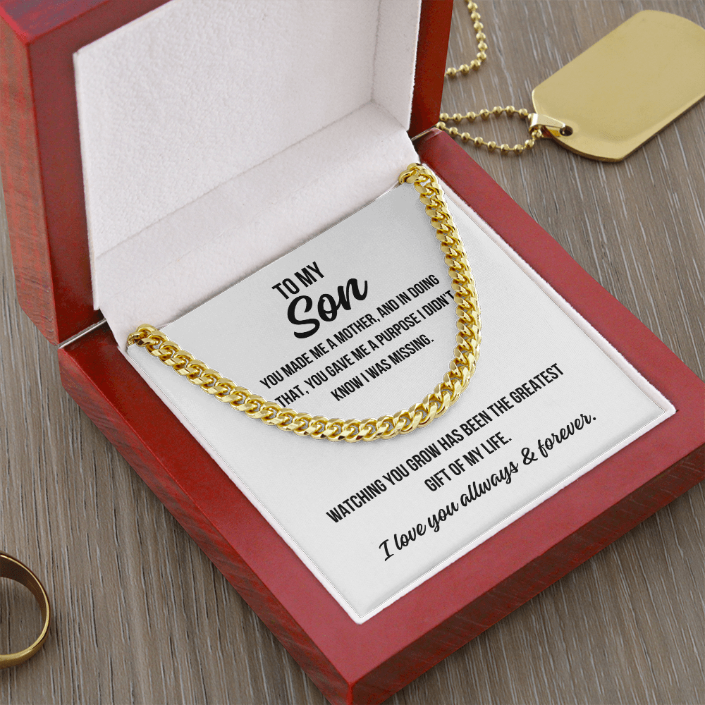 Gift for son from mom with inspiring message of strength and purpose