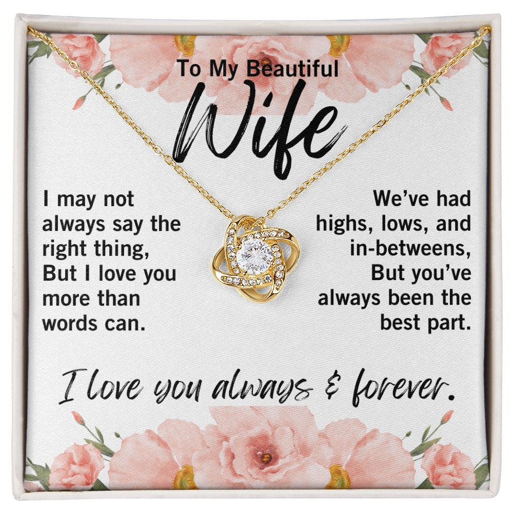 Meaningful anniversary gift for wife with emotional message card