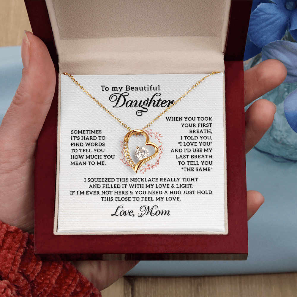 Mother to daughter birthday or graduation jewelry