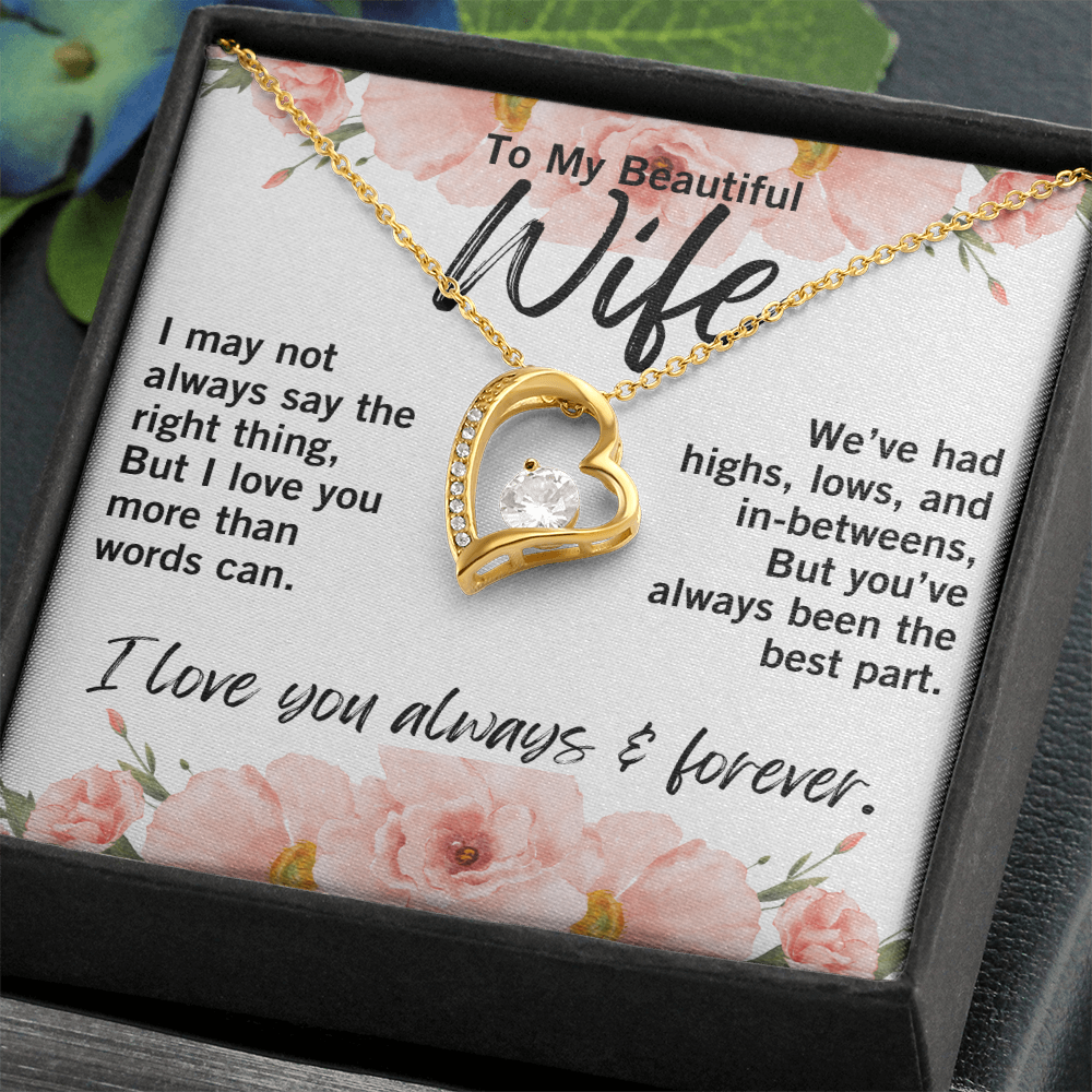 Romantic anniversary or birthday gift for wife – real love keepsake
