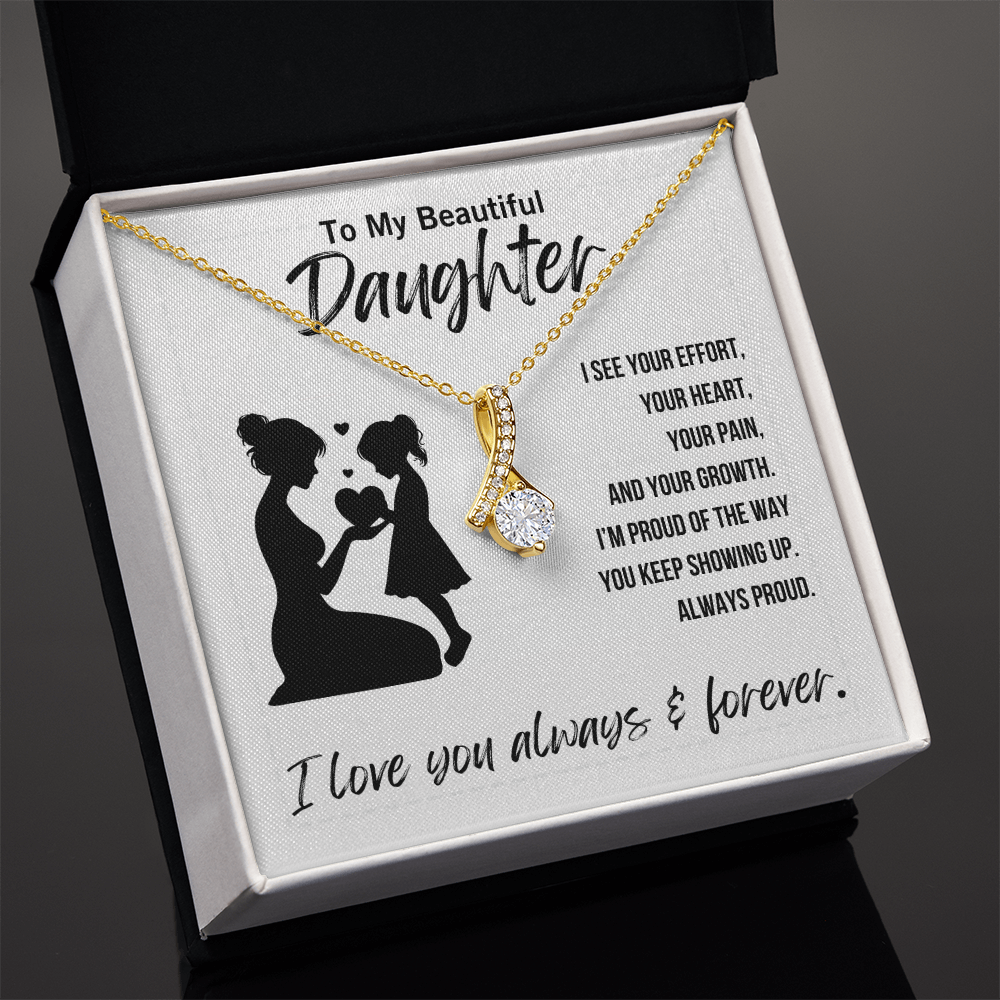 Alluring Beauty necklace for daughter from mom

