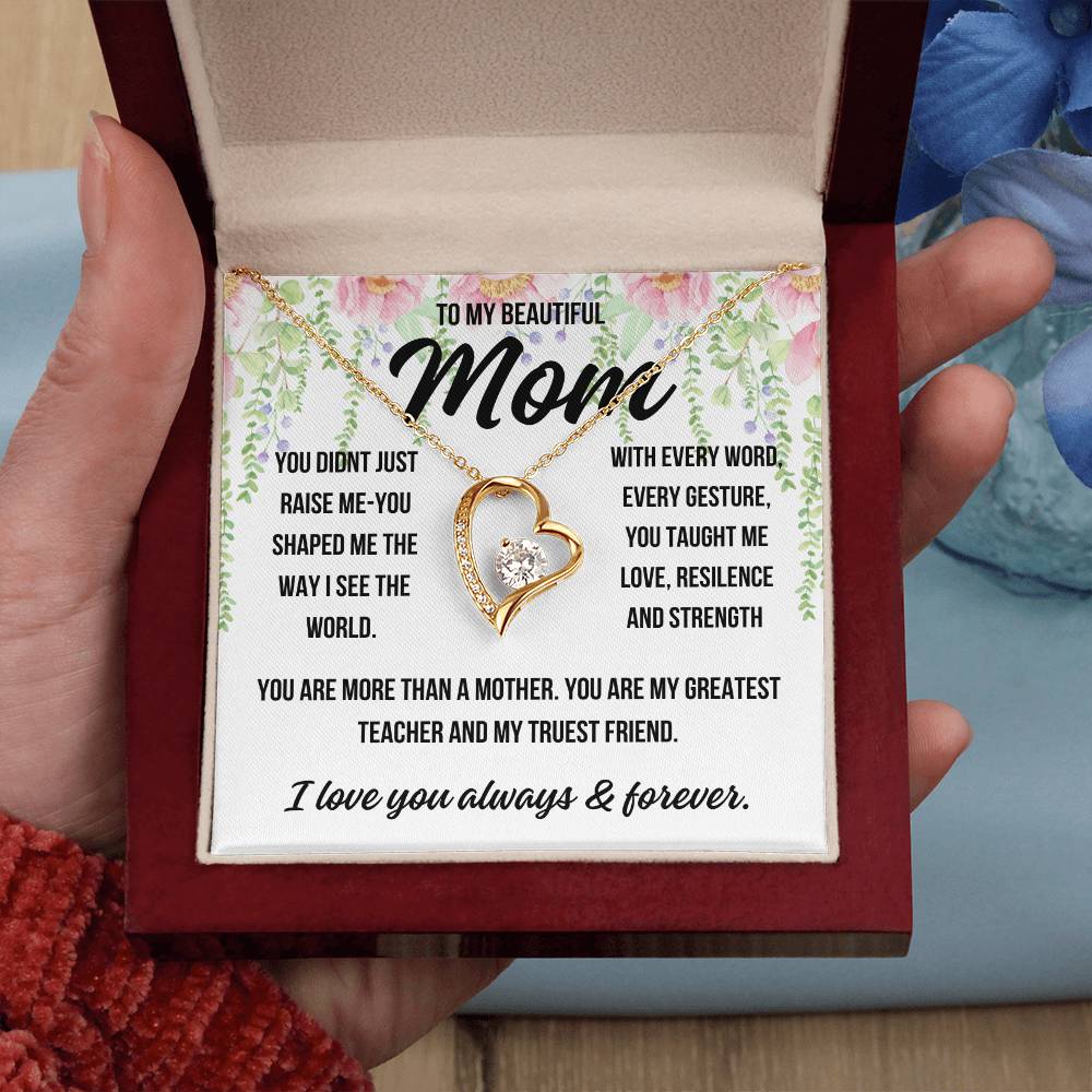 Elegant gift box necklace for mother’s birthday

