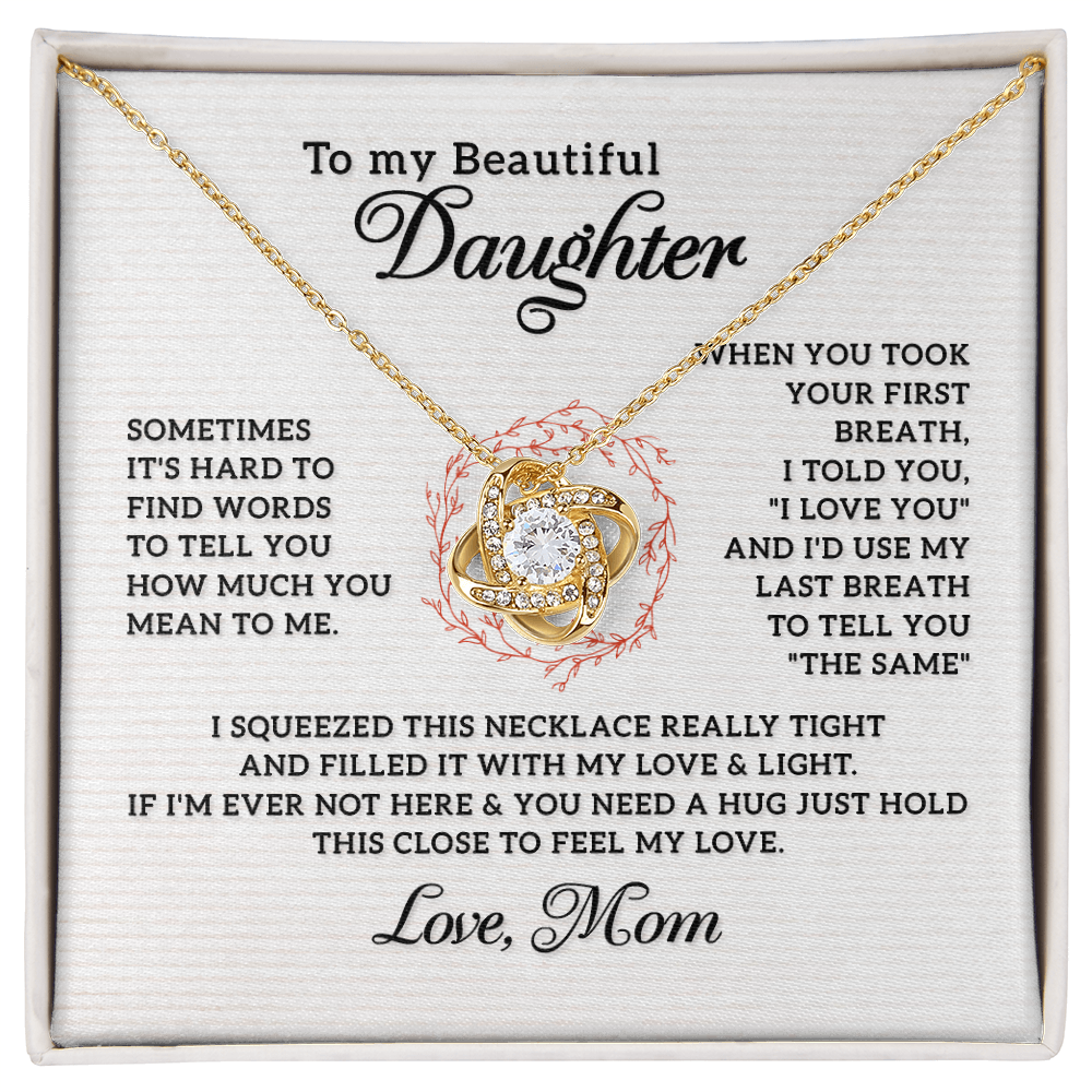 Emotional gift for daughter with message card

