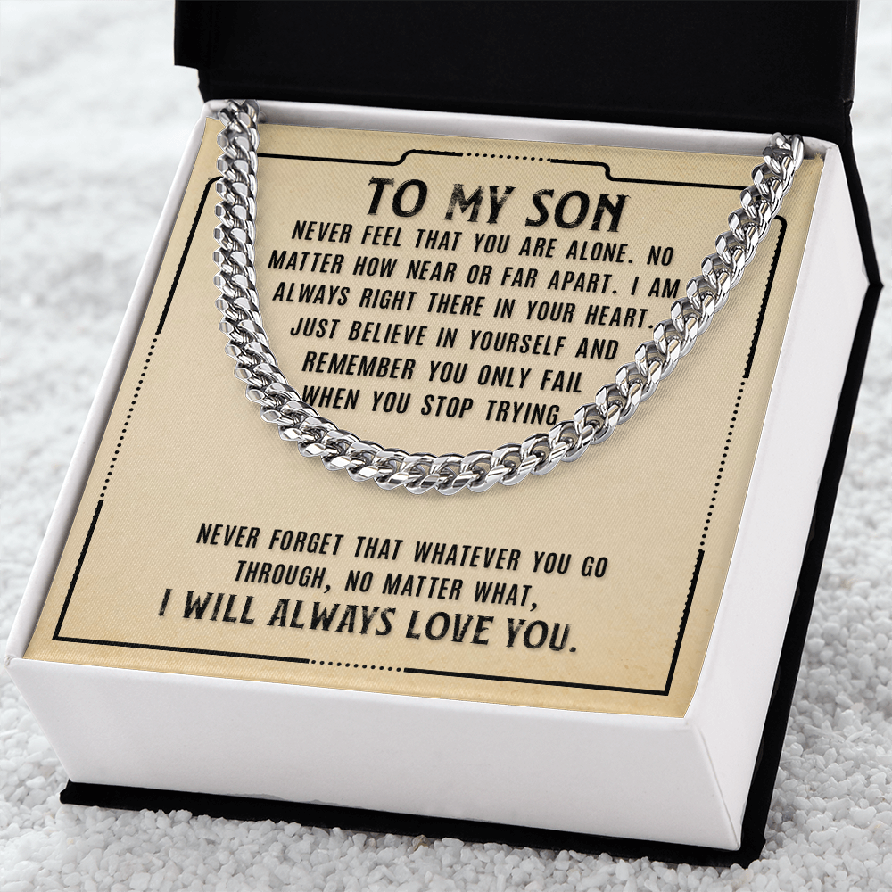 Encouraging gift for son from mom or dad

