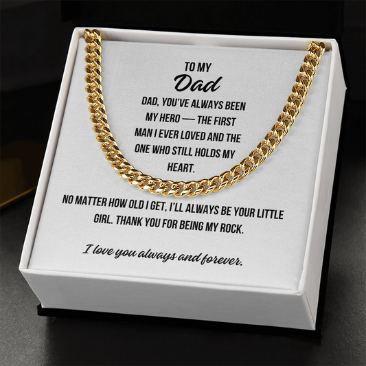 Father’s Day necklace gift for dad from daughter – meaningful keepsake

