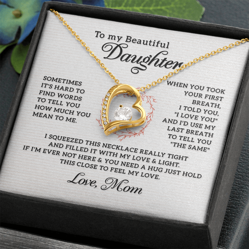 Forever Love necklace for daughter from mom