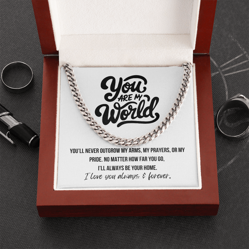 Graduation or birthday gift for son – unbreakable love message card


