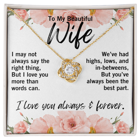 Meaningful anniversary gift for wife with emotional message card
