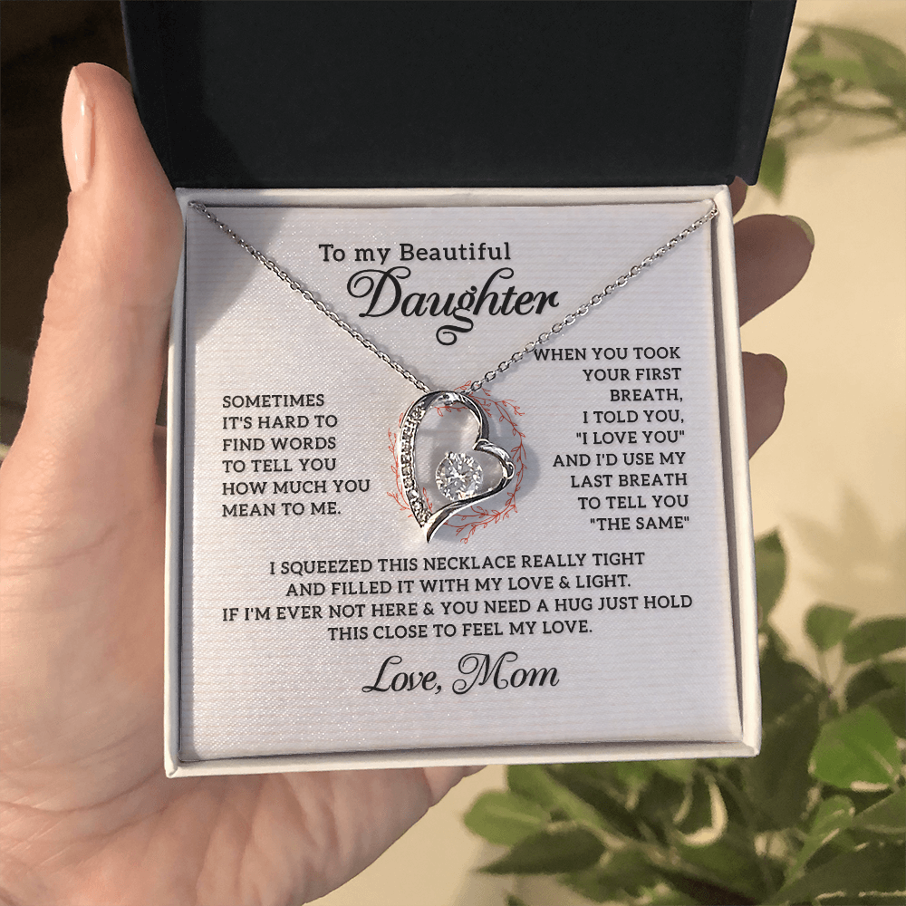 Meaningful gift for daughter with heartfelt message