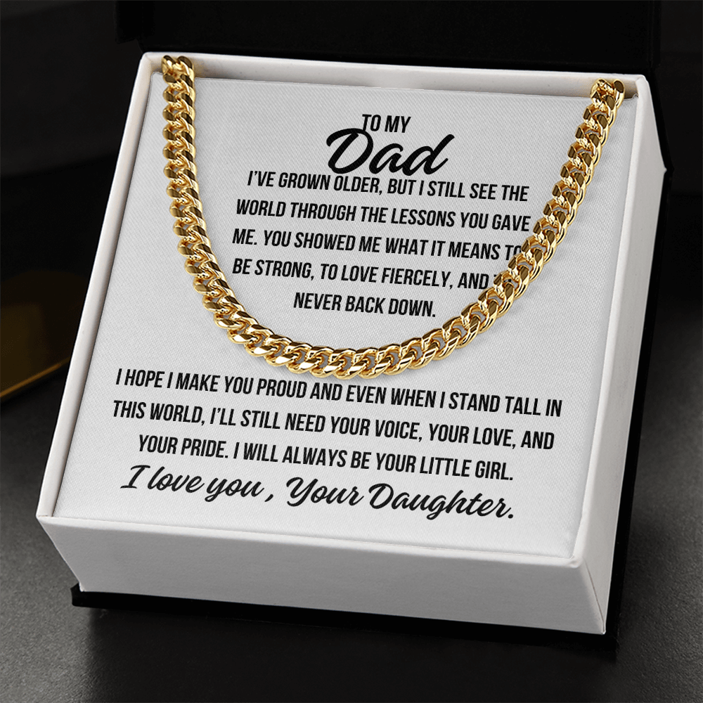 Sentimental gift for father with heartfelt message

