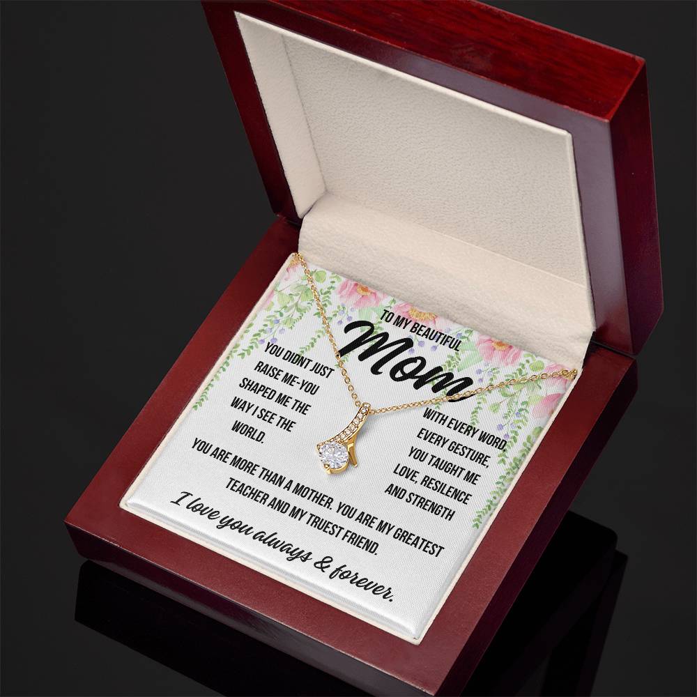 Sentimental jewelry for mom with love card

