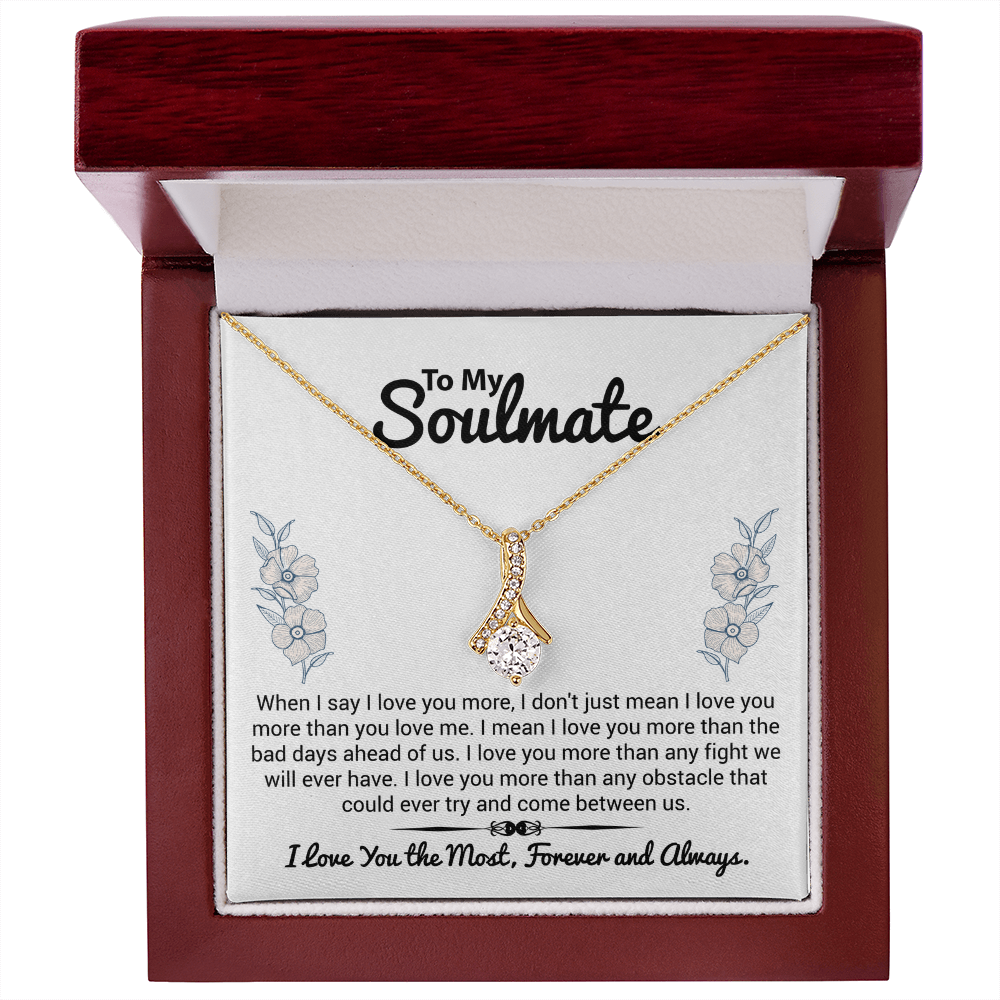 To My Soulmate message card – forever and always romantic message for her

