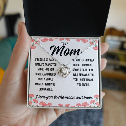 Love Knot necklace gift for mom from daughter